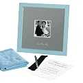 Engravables Signature Frame "Our Baby Boy" - Blue/ Silver