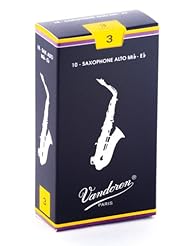 Musical Instruments: Vandoren SR213 Traditional Alto Saxophone Reeds - Strength 3 - Vandoren