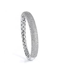 Sterling Silver Cubic Zirconium Bangle