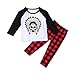 FEITONG 1Set Infant Toddler Baby Boy's Long Sleeve Print T-Shirt Tops+ Pants (9 Months)