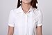 TLZC Women's Fashion Office Wear Puff Short Sleeve Slim Top Shirt Blouses