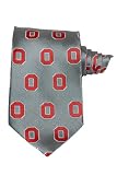 Ohio State Tie - Ohio State University Gray Necktie with O Logo