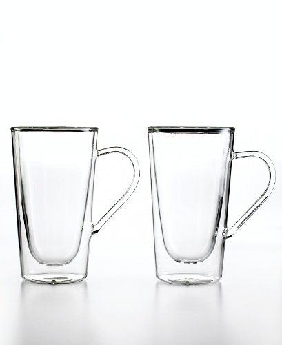 41B4oNBjNBL Luigi Bormioli DUOS Double Wall 14 Ounce Mug, Set of 2