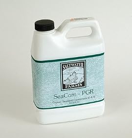 David's Garden Tools Fertilizer SeaCom-PGR Seaweed Concentrate 0% Nitrogen, 4% Phosphorus, 4% Potassium 32 Ounce Bottle