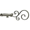 Levolor Branch Swirl Rod Set, Satin Nickel, 3/4-Inch Diameter, 36 to 66-Inch Width