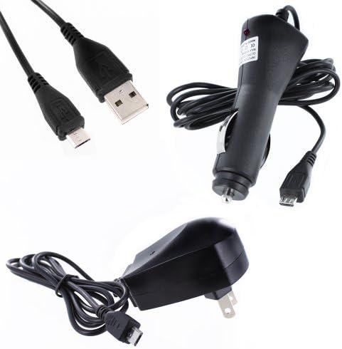 Fosmon Micro USB Value Pack Bundle for Motorola Moto X - Includes Home / Travel Charger, Car / Vehicle Charger and USB Cable