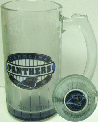 Carolina Panthers 13 Oz. Glass Sports Mug