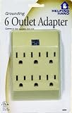 Faucet Queen 85070 IVY 6 Outlet Grounding Adapter - Ivory - Case of 6