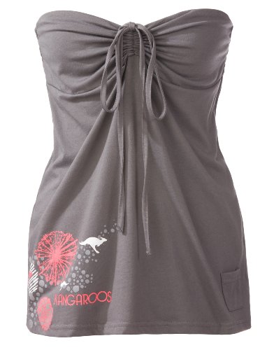 KangaROOS Damen Neckholdertop Roxanne, charcoal, S, T0593/202 Preisvergleich