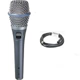 Shure Beta 87c Cardioid Condenser Mic + 20' Whirlwind XLR Cable + Unique Squared Vinyl Stickers