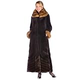 Sable Trimmed Sheared Mink Coat Jacket Fur by Jackets