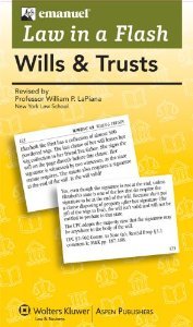 Wills and Trusts (Law in a Flash Cards Ser)