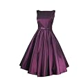 Pretty Kitty Fashion 50s Lila Satin Cocktail Kleid
