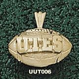 Univ Of Utah Utes Football Charm/Pendant -14K/10K, Stainless Steel or Gold Plated