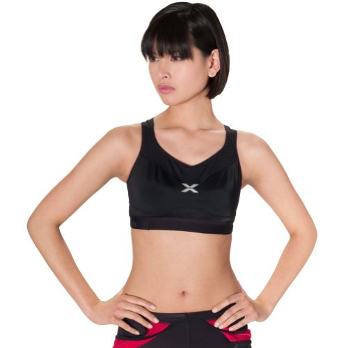 2XU Women's Tri Bra, Black/Black, Medium On Sale