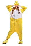 Newcosplay Polar Fleece Onesies Pajamas (XL, Yellow Duck)