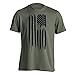 Black American Flag T-Shirt XX-Large Military Green