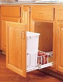 20 Quart Vanity Waste Container with Rear Basket