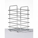 from Premier OMEGA SQUARE CUTLERY CADDY CUTLERY BASKET UTENSIL HOLDER - CHROME