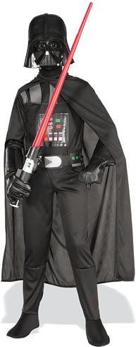 Kinder-Kostüm-Set Darth Vader, Größe 140/152