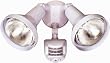 Designers Edge Outdoor Two-Light Downward Floodlight, 180-Degree Motion-Activated, White #L-992WH