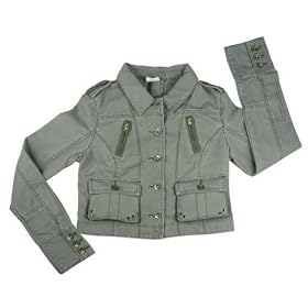 Women's Olive Drab Vintage Military-Style Jacket - Available in 5 Sizes
