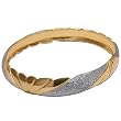 Gold and Rodium Plated Bracelets Costume Jewelry from India Unique Gift for Her 2.5 inches