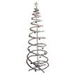 100LT SPIRAL TINSEL TREE,SILVER - 6'