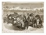 African Expedition Departing for Bornu Art Giclee Poster Print, 24x18