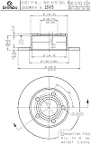 Brembo 25175 Rear Disc Brake Rotor