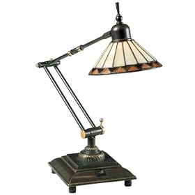 Quoizel Pueblo Tiffany 1 Light Task Lamp by Quoizel