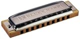Hohner Blues Harp 7 Harmonica Package with Case and Belt