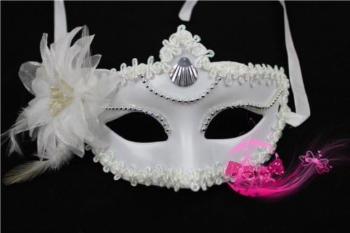Venetian-style mask Venetian mask White/Flower02 Venetian mask masquerade WF10 (japan import) by GETON