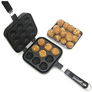 Kitchen Taiyaki Walnut Waffle Pan Maker Cast Home Cooking by bakerypark