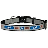 MLB Los Angeles Dodgers Baseball Pet Collar, Reflective