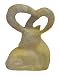 Hand carved soapstone ram head - set of 2