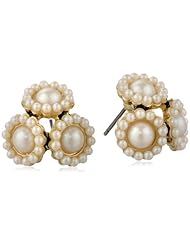 Carolee "Little Surfer Girl" Floral Cluster Earrings