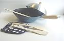 Typhoon 12" 6 Piece Non Stick Wok Set Blue