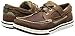 Sebago Triton Three Eyelets FGL Boat Shoes - Waxed Leather Moccasins with Breathable Mesh Lining, Comfy EVA Insole, and Strobel-Attached Rubber Outsole, Brown Cinnamon - 9