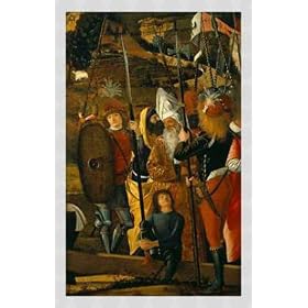 Tableau avec cadre: Vittore Carpaccio, "Gruppe r�mischer Soldaten, Juden und Orientalen", 44 x 71 - Aluminium Basic M: Argent mate