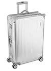 Silver Rimowa Topas 32" Aluminum Multiwheel Trolley