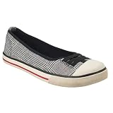 Xhilaration® Steffie Plaid Canvas Flats - Black