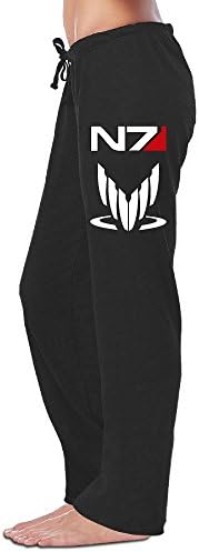YOUARN Women's Mass Effect Alliance N7 Workout Pants Black