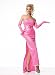 3Pc Diamond Diva Sequin Trim Strapless Long Gown Belt