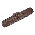 Lucasi Brown Leatherette Soft Pool Cue Case with Black Accents, 4B/8S (LC5)