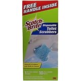 3m Scotch Brite Disposable Toilet Scrubbers, Handle Plus 10 Refills