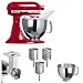 KitchenAid 687.031 Küchenmaschine Artisan rot Sondermodell mit 3 tlg. Zubehör
