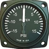 エンジン計器 メカニカル 水圧計 （電源不要） 2-1/4" (-15～15PSI)