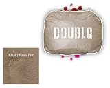 Comfort Sac Double Sac Khaki Faux Fur By Elite Furniture