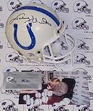Johnny Unitas Autographed Baltimore Colts Mini Football Helmet